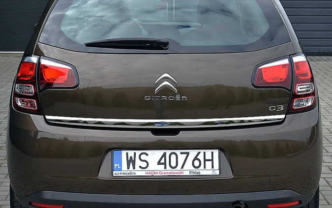 Citroen C3 cena 24500 przebieg: 45000, rok produkcji 2013 z Siedlce małe 154